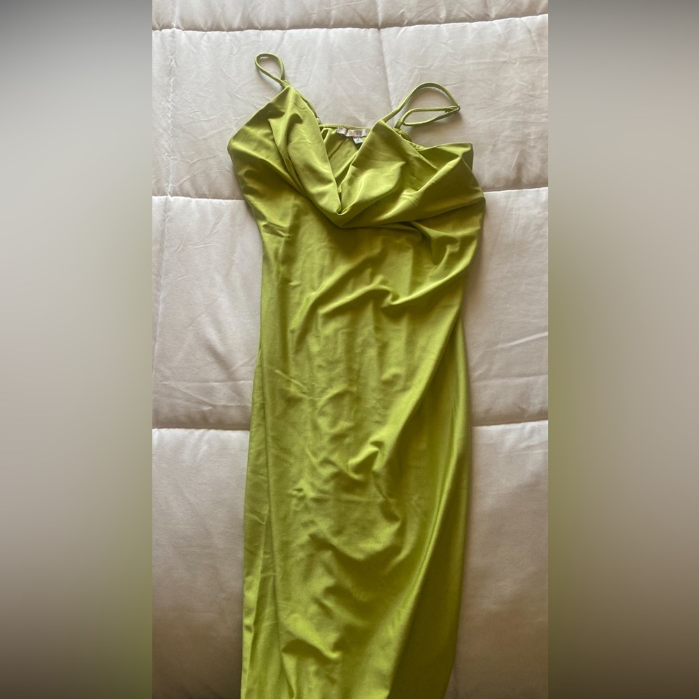 Neon green dress